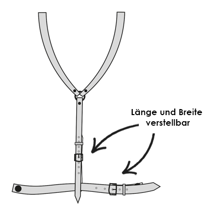 Schürze Nacken entlastendes Trägersystem Kochschürze Lederschürze Grillschürze