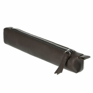 Mini Lederetui für Stifte, Leder, braun, schwarz, cognac | Wunschleder