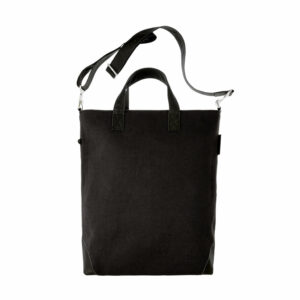 Crossbody Bag Leinen Leder | schwarze Handtasche | andgenähte Crossbody-Tasche | Wunschleder | Wunschleder