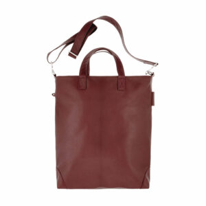 Crossbody Bag | Shopper | Shopping Bag | Echtleder | Rindnappa | dunkles rot | Wunschleder