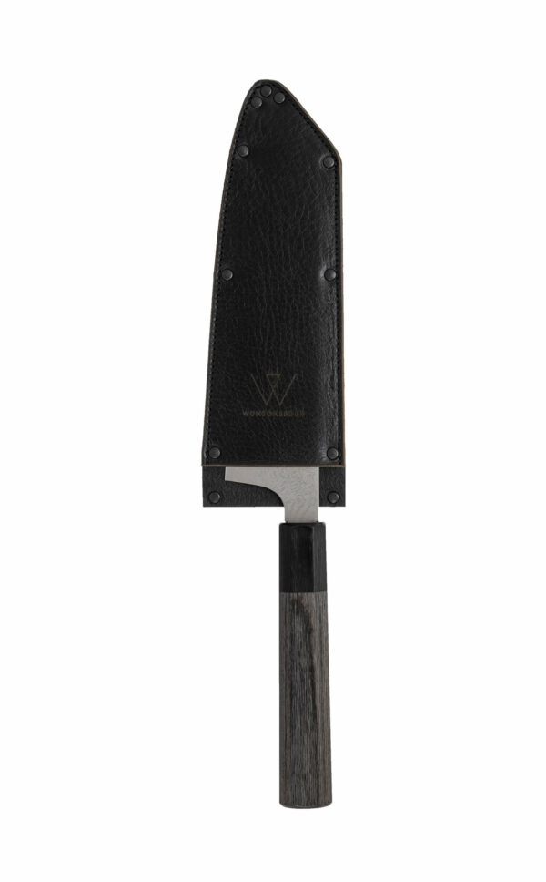 Klingenschutz spitz Leder | Klingenschutz Drop-Point | Klingenschutz japanisches Messer | Wunschleder
