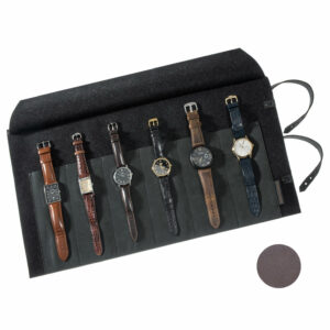 Uhrenrolltasche Rindleder, Uhrentasche Leder, Uhrenetui Leder | Wunschleder
