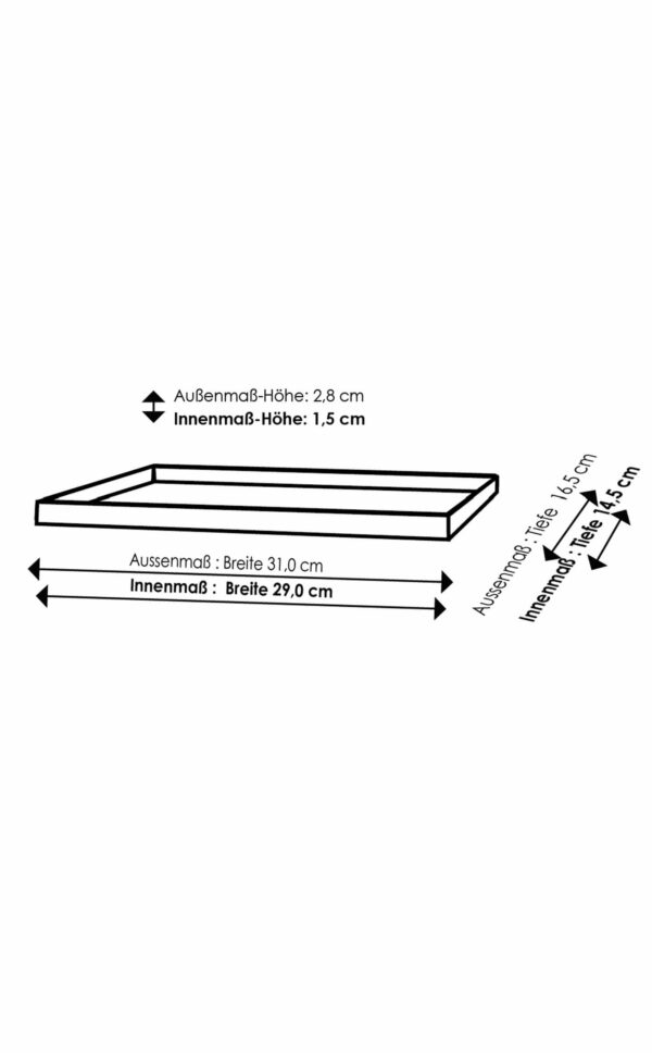 Serviertablett Holz | Serviertablett Leder | Dekotablett | Wunschleder