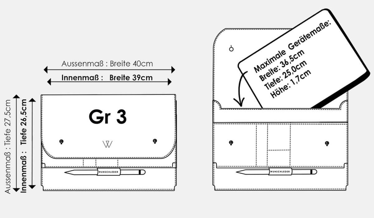 Welche Maße hat Größe 3?