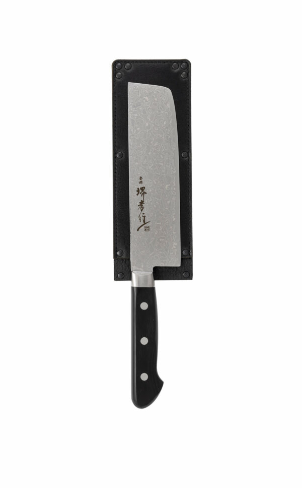 Klingenschutz eckig Leder | Klingenschutz japanisches Messer