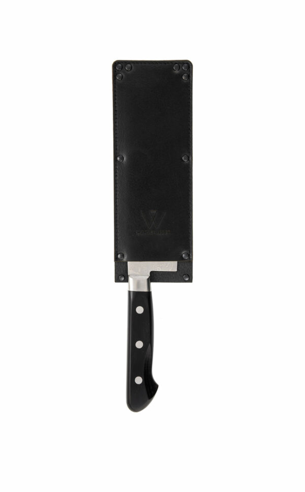 Klingenschutz eckig Leder | Klingenschutz japanisches Messer
