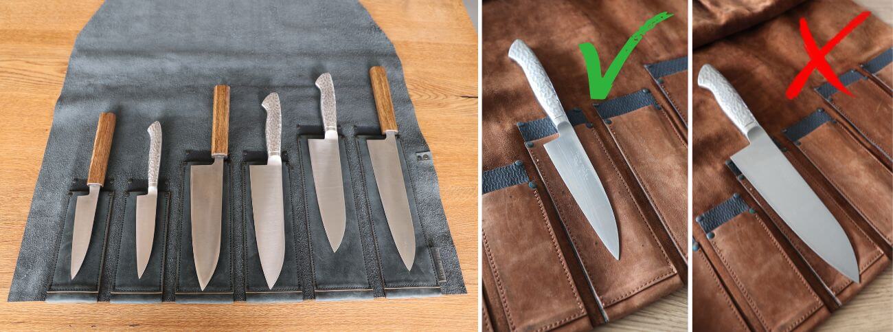 Messertasche Leder, Größen Auswahl, Beratung, Tipps zum Kauf Messertasche, Wunschleder